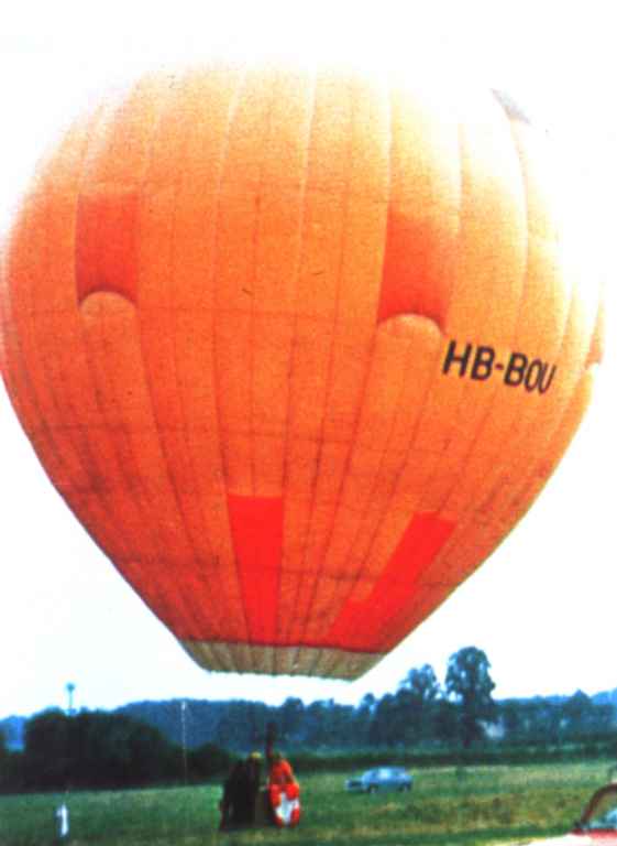 Un'altra immagine del pallone HB-BOU