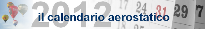 Il calendario aerostatico 2012