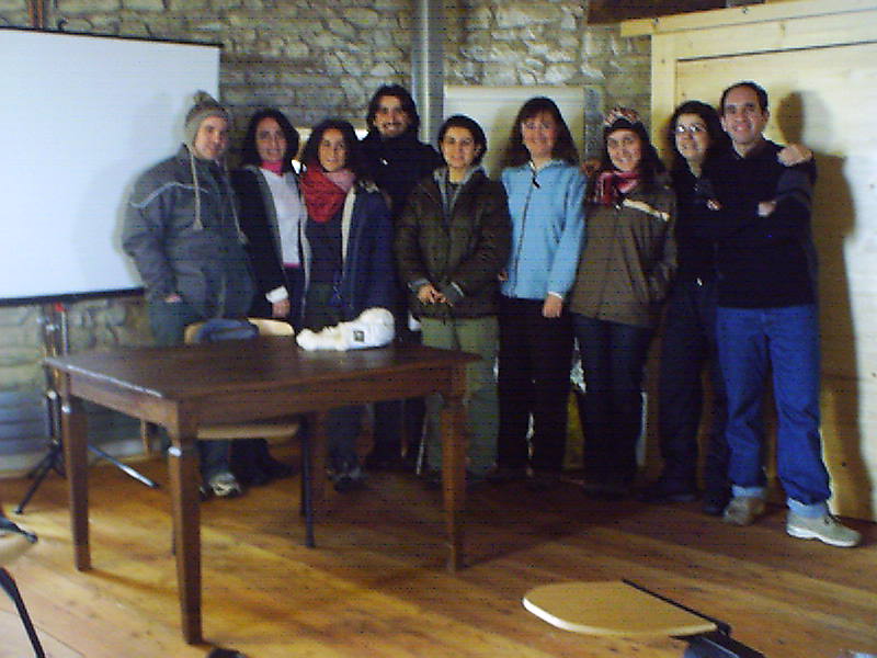 Foto di gruppo dei partecipanti al corso per observer svoltosi durante il raduno di Carpineti