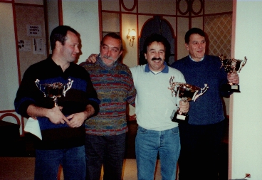 Da sinistra: Riccardo Data, Maurizio Saveri, Nello Charbonnier e Paolo Bonanno (foto R.Spagnoli)